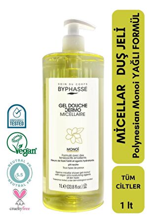 Dermo Micellar Monoi Oil Duş Jeli Tüm Ciltler İçin 1000ml