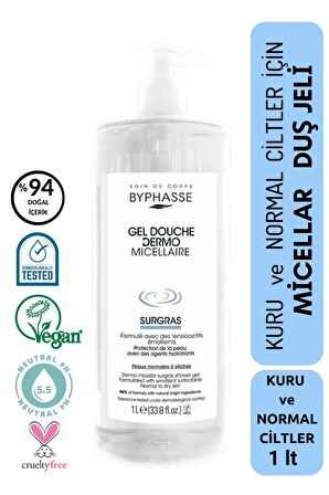 Dermo Micellar Surgras Kuru ve Normal Ciltler İçin Misel Duş Jeli 1000ml