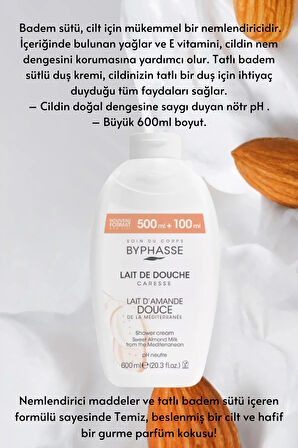 Caresse Tatlı Badem Sütlü Kremli Duş Jeli 600ml