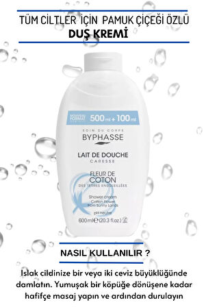 Caresse Pamuk Çiçeği Özlü Kremli Duş Jeli 600ml