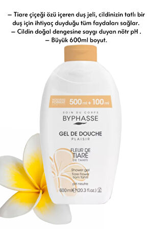 Plaisir Tiare Çiçeği Duş Jeli 600ml