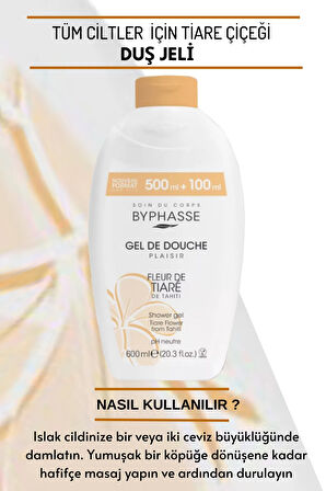 Plaisir Tiare Çiçeği Duş Jeli 600ml