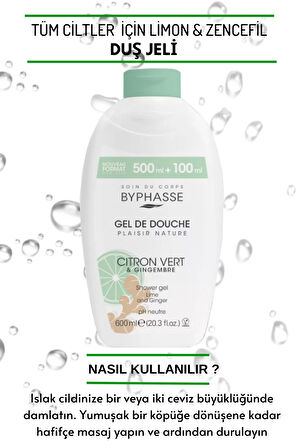 Plaisir Natura Limon & Zencefil Duş Jeli 600ml