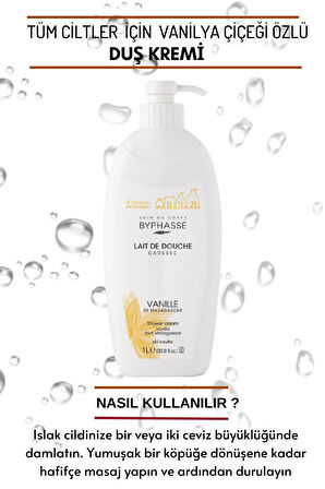 Caresse Vanilya Çiçeği Özlü Duş Kremi 1000ml