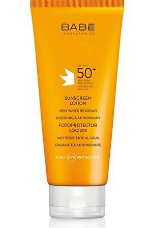 Babe Sunscreen 50+ Faktör Tüm Cilt Tipleri İçin Renksiz Güneş Koruyucu Losyon 200 ml