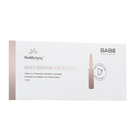 Babe Multi Defense Yaşlanma Karşıtı D Vitaminli 30 Yaş + Gece-Gündüz Yüz ve Boyun Serumu 14 ml 