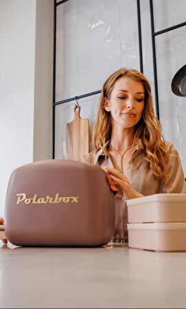 POLARBOX COOLER BAG MAUVE GOLD