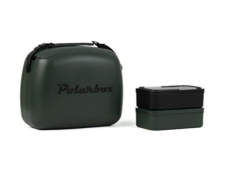 POLARBOX Green Forest-Black / Yeşil Orman-Siyah Soğuk ve Sıcak Termos Çanta 6L
