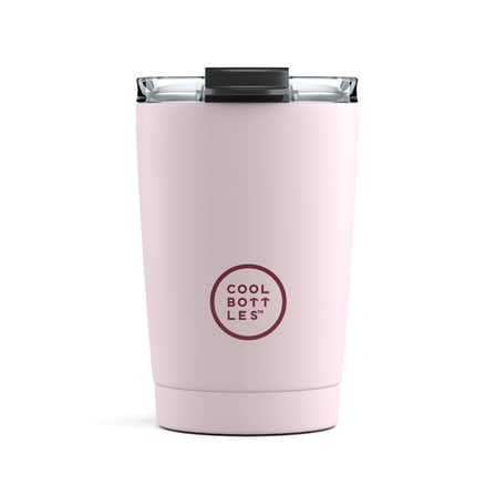 Cool Bottles Paslanmaz Çelik Termos Bardak 330 ml Pastel Pembe