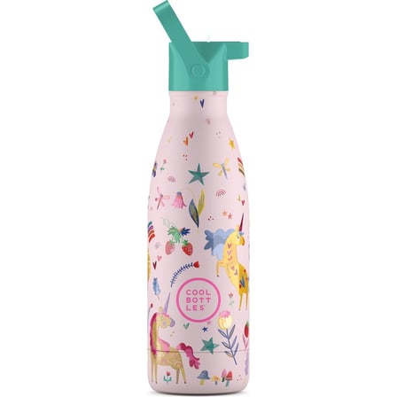 Cool Bottles Çocuk Paslanmaz Çelik Termos Matara 350 ml Funny Unicorns