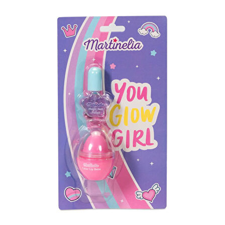 Martinelia Super Girl Kız Çocuk Oje ve Dudak Balmı Makyaj Seti  30580
