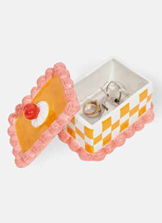 Doiy Çok Renkli Dekoratif Obje Sweetie Pasta Dekoratif Kutu