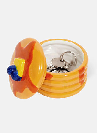 Doiy Çok Renkli Dekoratif Obje Pankek Dekoratif Kutu