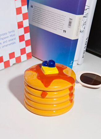 Doiy Çok Renkli Dekoratif Obje Pankek Dekoratif Kutu