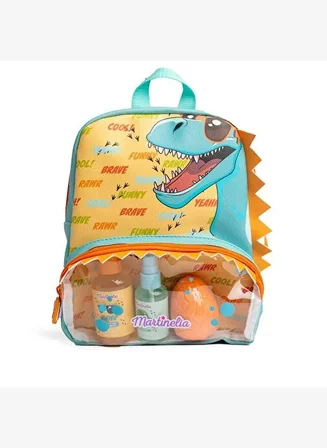 MartineliaThe Coolest Dino Erkek Çocuk Banyo Seti ve Sırt Çantası