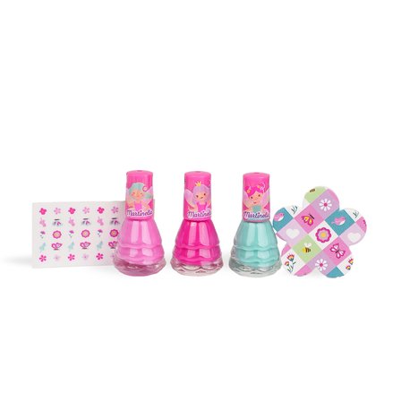 Martinelia Fairy Things Sparkling Kız Çocuk Su Bazlı Oje ve Tırnak Tasarım Seti