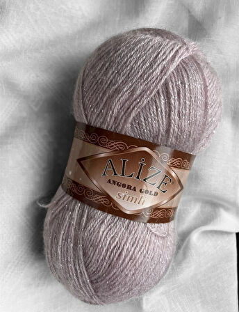 Angora Gold Simli Örgü İpi