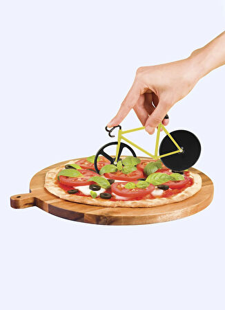 Doiy Çok Renkli Servis Gereçleri Bisiklet Pizza Dilimleyici