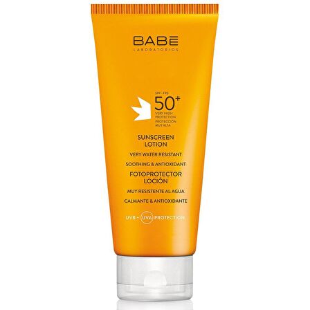 Babe Sunscreen 50+ Faktör Tüm Cilt Tipleri İçin Renksiz Güneş Koruyucu Losyon 200 ml