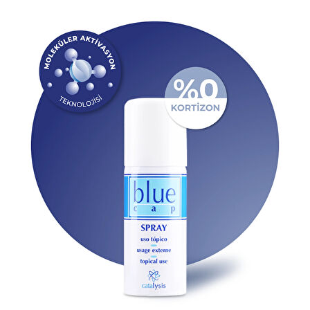 Blue Cap Yağlanma Karşıtı Sprey 100 ml - Arındırıcı ve Rahatlatıcı Etki - Kortizonsuz