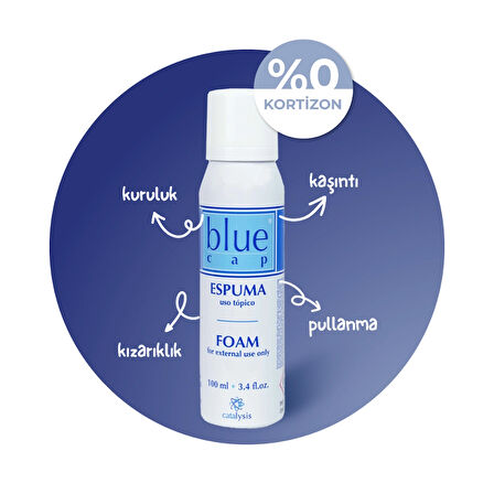 Blue Cap Nemlendirici Köpük Krem 100 ml - Kaşıntı ve Kızarıklık Karşıtı - Kortizonsuz