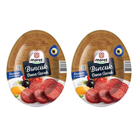 Maret Boncuk Dana Sucuk 220 gr x 2 Adet