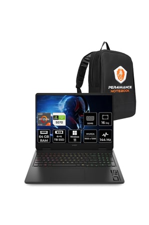 Omen 16 Ryzen AI 7 350 64GB 4TB+4TB SSD RTX5070/8GB 16" FHD+ 144Hz W11P Gaming Laptop & Çanta