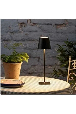 CT-8437 İstanbul Siyah Dokunmatik Şarjlı Dimmerli Masa Lambası