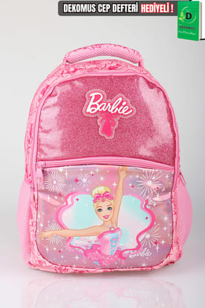 x Dekomus Lisanslı Barbie Ballerina Magic Collection Büyük Boy Okul Çantası