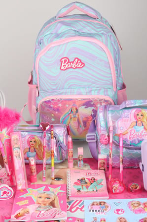x Dekomus Lisanslı Barbie Deniz Kızı Collection Premium Full Kırtasiye Seti Okul,Termoslu Beslenme ve Kalem Çantası,Beslenme Kabı,Matara 
