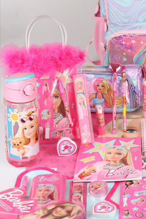 x Dekomus Lisanslı Barbie Deniz Kızı Collection Premium Full Kırtasiye Seti Okul,Termoslu Beslenme ve Kalem Çantası,Beslenme Kabı,Matara 