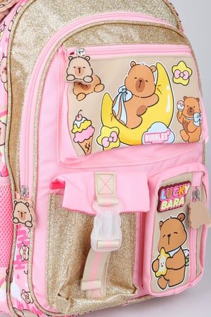 x Dekomus Capybara Golden Dream Collection Büyük Boy Okul Çantası