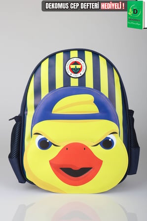 x Dekomus Lisanslı Fenerbahçe Yellow Collection 3D Baskılı Küçük Boy Anaokul Çantası