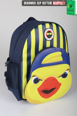 x Dekomus Lisanslı Fenerbahçe Yellow Collection 3D Baskılı Küçük Boy Anaokul Çantası