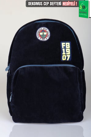 x Dekomus Lisanslı Fenerbahçe 1907 Velvet Heritage Collection Büyük Boy Kadife Çanta 