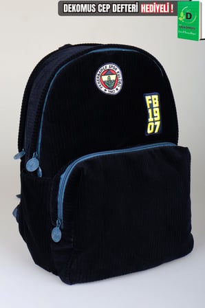 x Dekomus Lisanslı Fenerbahçe 1907 Velvet Heritage Collection Büyük Boy Kadife Çanta 