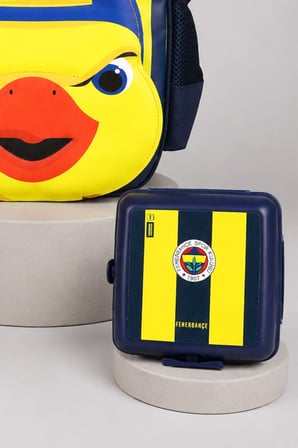 x Dekomus Lisanslı Fenerbahçe Yellow Collection 3D Baskılı Küçük Boy Anaokul Çantası,Beslenme Kabı ve 500 Ml Matara Seti