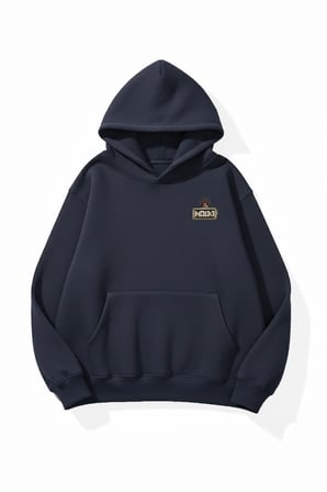 Unisex Yumuşak Dokulu Luck Baskılı Tasarım Oversize 3 İplik Hoodie Sweatshirt
