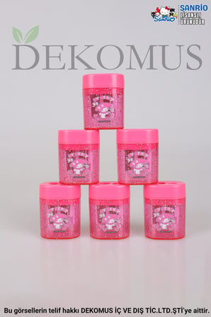 DEKOMUS İLE YENİ SEZON LİSANSLI MY MELODY" 2 ADET " ÇİFT BIÇAKLI OVAL KALEMTRAŞ 