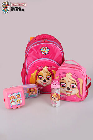  YENİ SEZON LİSANSLI PAW PATROL OKULDA MACERA KOLEKSİYONU OKUL,TERMOSLU BESLENME VE KALEM ÇANTASI İLE MATARA VE BESLENME KABI OKUL SETİ