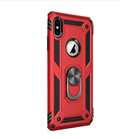 Gpack Apple iPhone X Kılıf Vega Standlı Yüzüklü Mıknatıslı