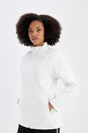 DeFactoFit Su İtici Hafif Mont Slim Fit Dar Kesim Kapüşonlu Fermuarlı Cepli Mevsimlik C7802AX24WNWT80