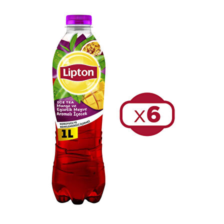 Lipton Ice Tea Mango 1 lt x 6 Adet