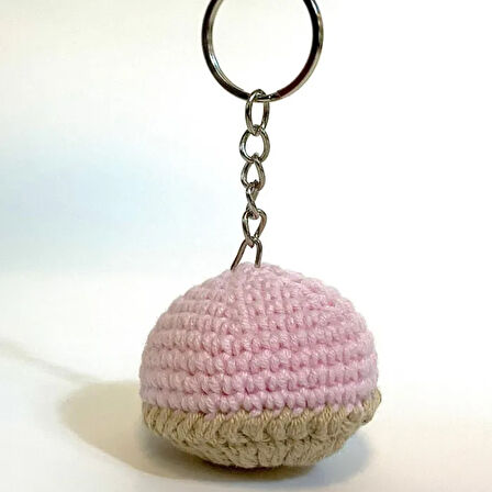 Uretti - Sevcan 4535 - El Yapımı Amigurumi Sevimli Puf Anahtarlık - Pembe