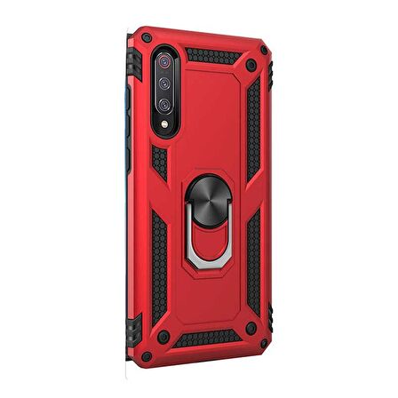 Gpack Xiaomi Mi 9 Kılıf Vega Standlı Yüzüklü MıknatıslıNano Glass