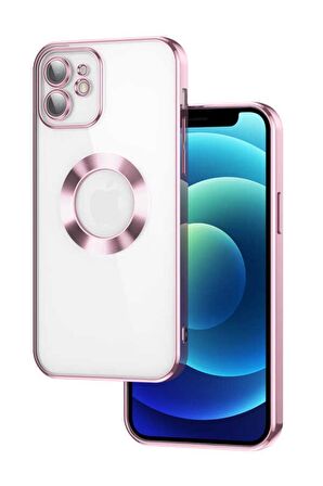 Apple iPhone 11 Kılıf Köşeleri Renkli Şeffaf Kamera Korumalı Silikon Luxury Kapak