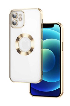 Apple iPhone 11 Kılıf Köşeleri Renkli Şeffaf Kamera Korumalı Silikon Luxury Kapak