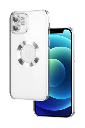 Apple iPhone 11 Kılıf Köşeleri Renkli Şeffaf Kamera Korumalı Silikon Luxury Kapak