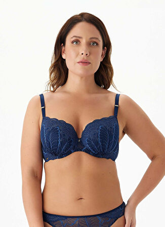 Selmark Mavi Balenli Sütyen 60817