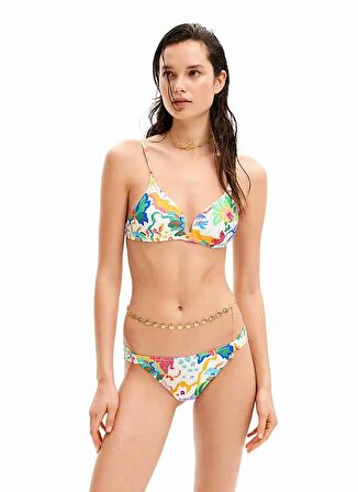 Desigual Beyaz Kadın Bikini Üst 24SWMK10